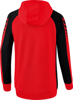 SIX WINGS Trainingsjacke mit Kapuze Damen - rot/schwarz