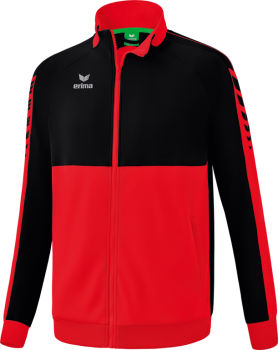 SIX WINGS Worker Jacke - rot/schwarz