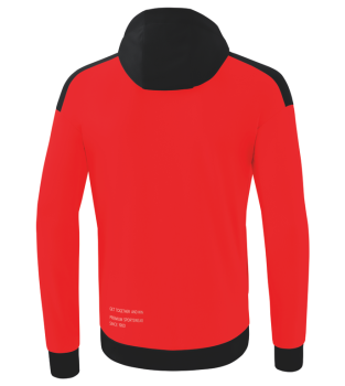 CHANGE by erima Trainingsjacke mit Kapuze - rot/schwarz/weiß