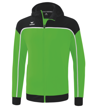 CHANGE by erima Trainingsjacke mit Kapuze - green/schwarz/weiß