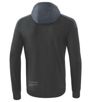 CHANGE by erima Trainingsjacke mit Kapuze - black grey/slate grey/weiß