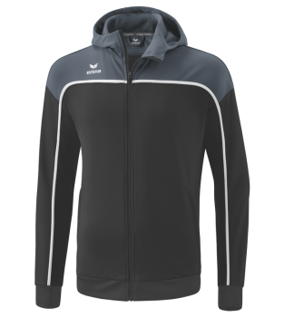 CHANGE by erima Trainingsjacke mit Kapuze - black grey/slate grey/weiß