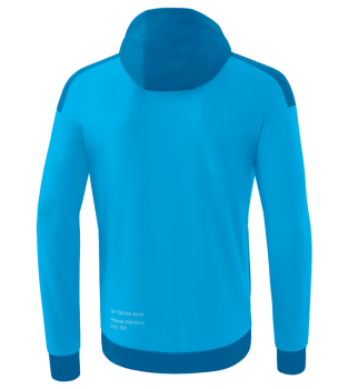 CHANGE by erima Trainingsjacke mit Kapuze - curacao/mykonos/weiß