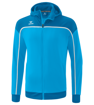 CHANGE by erima Trainingsjacke mit Kapuze - curacao/mykonos/weiß