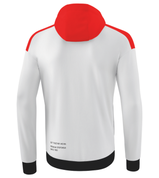 CHANGE by erima Trainingsjacke mit Kapuze - weiß/rot/schwarz