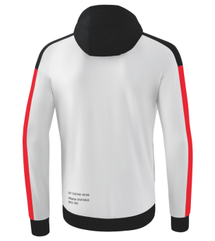 CHANGE by erima Trainingsjacke mit Kapuze - weiß/schwarz/rot