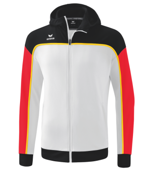 CHANGE by erima Trainingsjacke mit Kapuze - weiß/schwarz/rot