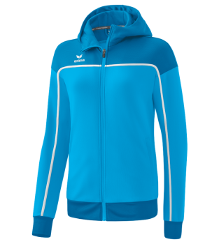 CHANGE by erima Trainingsjacke mit Kapuze - curacao/mykonos/weiß
