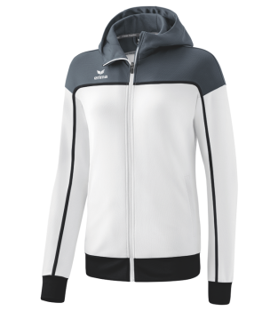 CHANGE by erima Trainingsjacke mit Kapuze - weiß/slate grey/schwarz
