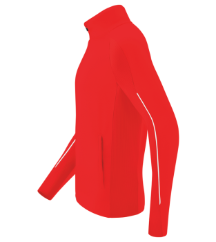 LIGA STAR Polyester Trainingsjacke - rot/weiß