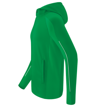 LIGA STAR Trainingsjacke mit Kapuze - smaragd/weiß