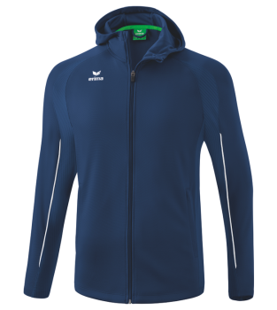 LIGA STAR Trainingsjacke mit Kapuze - new navy/weiß