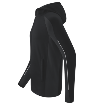 LIGA STAR Trainingsjacke mit Kapuze - schwarz/weiß