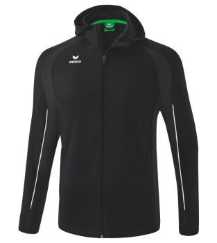 LIGA STAR Trainingsjacke mit Kapuze - schwarz/weiß