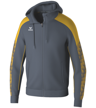 EVO STAR Trainingsjacke mit Kapuze - slate grey/gelb 