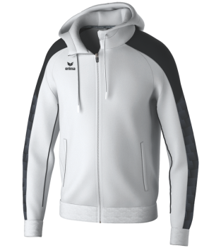 EVO STAR Trainingsjacke mit Kapuze - weiß/schwarz 