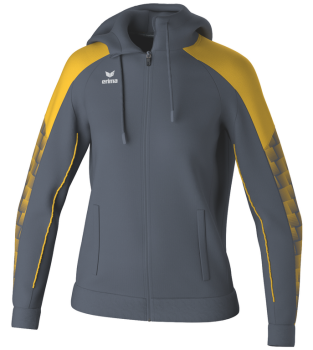EVO STAR Trainingsjacke mit Kapuze - slate grey/gelb