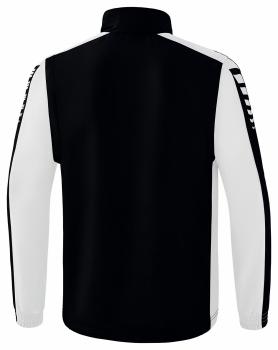 SIX WINGS Jacke mit abnehmbaren Ärmeln - schwarz/weiß
