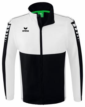 SIX WINGS Jacke mit abnehmbaren Ärmeln - schwarz/weiß