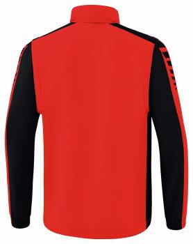 SIX WINGS Jacke mit abnehmbaren Ärmeln - rot/schwarz