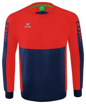 SIX WINGS Sweatshirt - new navy/rot