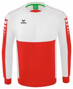 SIX WINGS Sweatshirt - rot/weiß