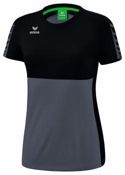SIX WINGS T-Shirt Damen - slate grey/schwarz