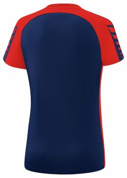 SIX WINGS T-Shirt Damen - new navy/rot