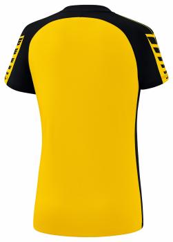 SIX WINGS T-Shirt Damen - gelb/schwarz