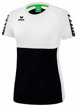 SIX WINGS T-Shirt Damen - schwarz/weiß