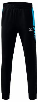 SIX WINGS Worker Hose - schwarz/curacao