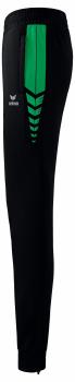 SIX WINGS Worker Hose Damen - schwarz/smaragd
