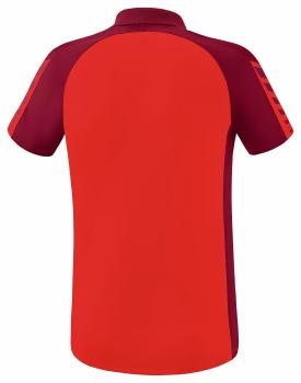 SIX WINGS Poloshirt - rot/bordeaux