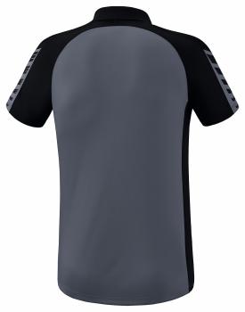 SIX WINGS Poloshirt - slate grey/schwarz