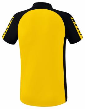 SIX WINGS Poloshirt - gelb/schwarz
