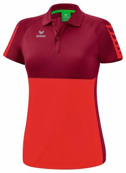 SIX WINGS Poloshirt Damen - rot/bordeaux