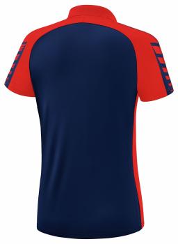 SIX WINGS Poloshirt Damen - new navy/rot