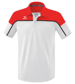 CHANGE by erima Poloshirt - weiß/rot/schwarz