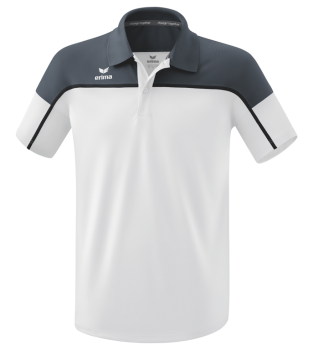 CHANGE by erima Poloshirt - weiß/slate grey/schwarz
