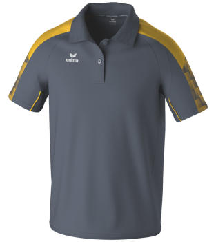 EVO STAR Poloshirt - slate grey/gelb