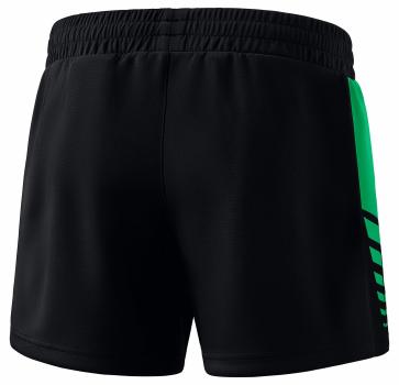 SIX WINGS Worker Shorts Damen - schwarz/smaragd