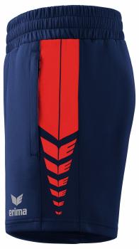 SIX WINGS Worker Shorts Damen - new navy/rot