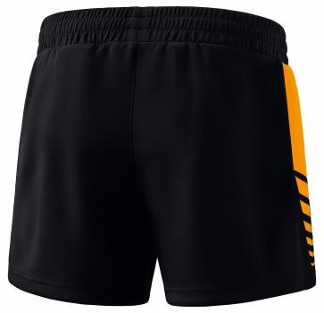 SIX WINGS Worker Shorts Damen - schwarz/new orange