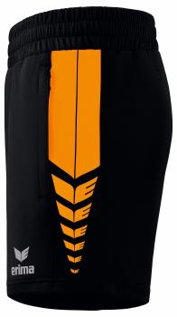 SIX WINGS Worker Shorts Damen - schwarz/new orange