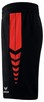 SIX WINGS Worker Shorts - schwarz/rot