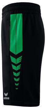 SIX WINGS Worker Shorts Kinder - schwarz/smaragd
