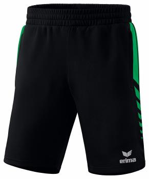 SIX WINGS Worker Shorts Kinder - schwarz/smaragd