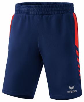 SIX WINGS Worker Shorts - new navy/rot