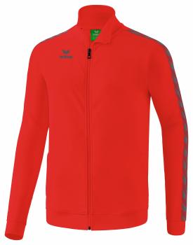 ESSENTIAL TEAM Tracktop Jacke Kinder - rot/slate grey