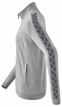 ESSENTIAL TEAM Tracktop Jacke Kinder - hellgrau melange/slate grey
